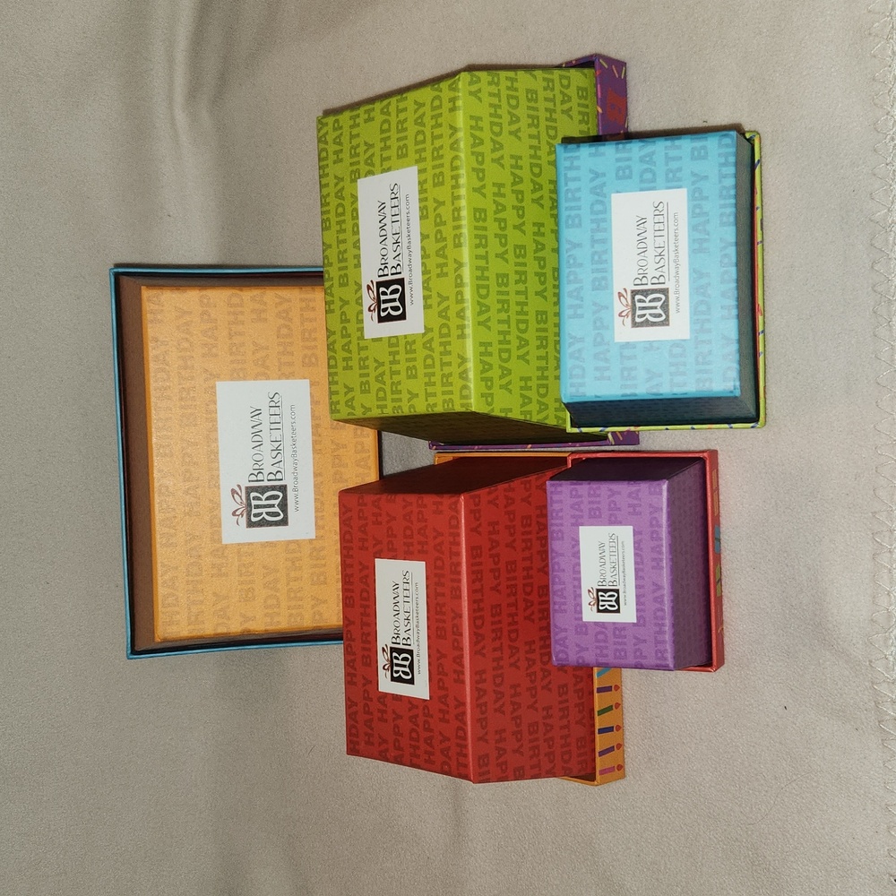 Colorful Nesting Happy Birthday Boxes (5) - Picture 3 of 8